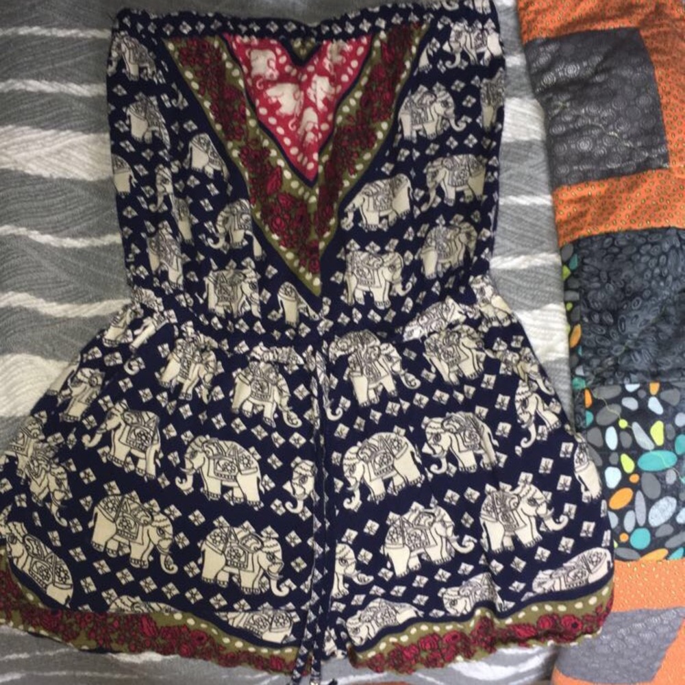 patterned romper